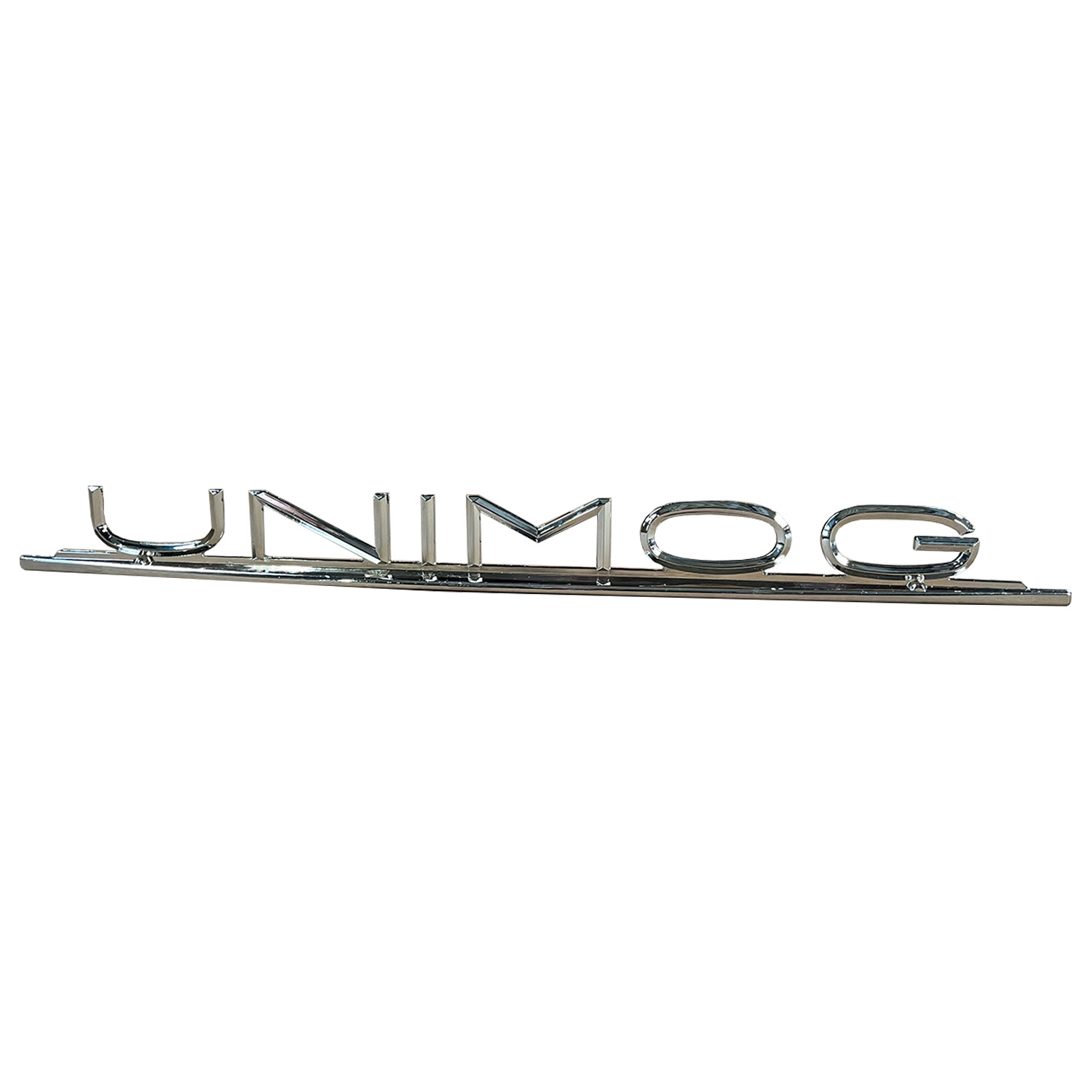 UNIMOG - Schriftzug in Chrom für äussere Motorhaube